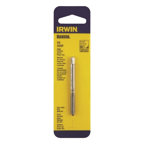 Irwin 1131-XCP5 Plug Tap Hanson High Carbon Steel SAE 10-32NF - pack of 5