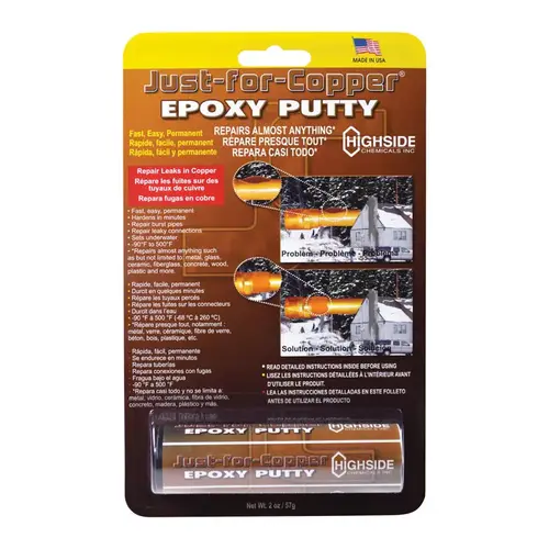 Highside Chemicals 31057 Epoxy Just for Copper High Strength 2 oz Amber