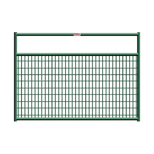 BEHLEN COUNTRY 40132042 Wire-Filled Gate, 48 in W Gate, 50 in H Gate, 6 ga Mesh Wire, 2 x 4 in Mesh, Green