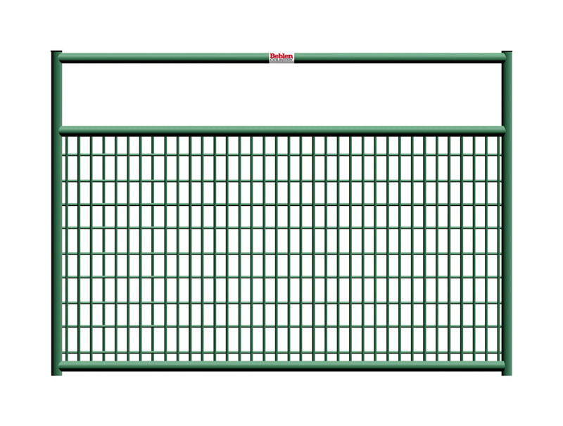 BEHLEN COUNTRY 40132042 Wire-Filled Gate, 48 in W Gate, 50 in H Gate, 6 ga Mesh Wire, 2 x 4 in Mesh, Green