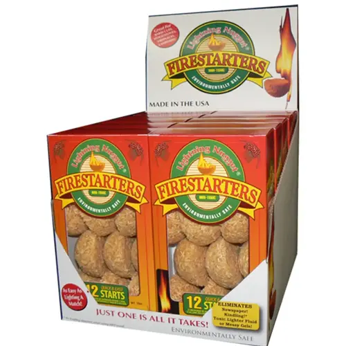 Lightning Nugget N12EB2PK-XCP20 Fire Starter Natural Pine 12 pk - pack of 20