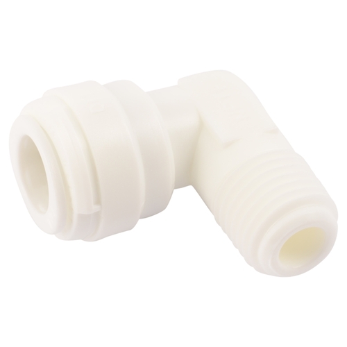 Elbow Push to Connect 3/8" PTC X 1/4" D MIP Plastic