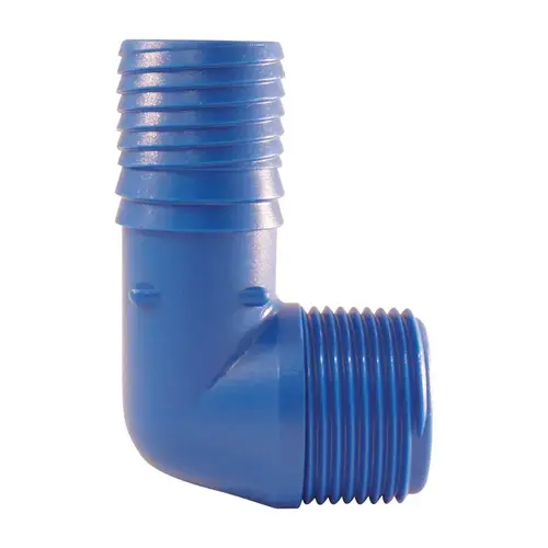 Elbow Blue Twister 1" Insert in to X 1" D MPT Acetal