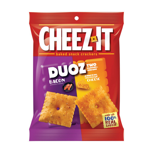 Cheez-It 2410011089-XCP6 Crackers Duoz Bacon and Cheddar 4.3 oz Bagged - pack of 6