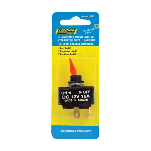 2-Position 16A 12V Illuminated Toggle Switch