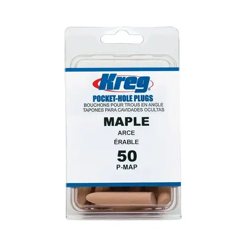 Tool Maple Wood Pocket Hole Plugs (50-Count) Brown