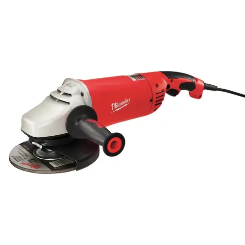 Angle Grinder with Lock-On, 15 A, 5/8-11 Spindle, 7, 9 in Dia Wheel, 6000 rpm Speed