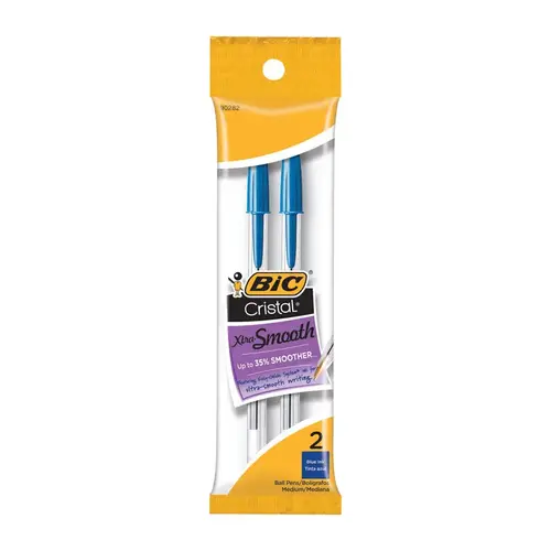 BIC MSP21-BLU-XCP12 Ball Point Pen Cristal Blu - 2 per pack x12 packs