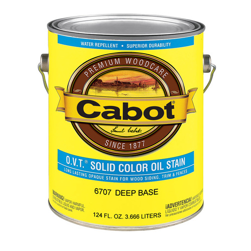 Cabot 140.0006707.007 O.V.T. 140.000.007 Oil Stain, Flat, Deep Base, Liquid, 1 gal