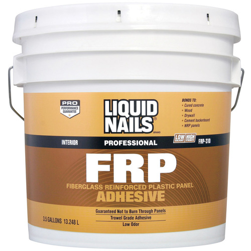 Liquid Nails FRP310 3.5GALL Adhesive FRP Fiberglass Reinforced Plastic