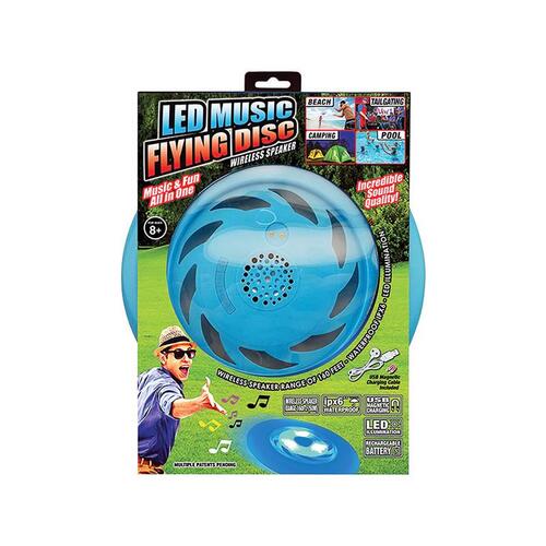 LED Music Flying Disc Wireless Speaker Toy Plastic
