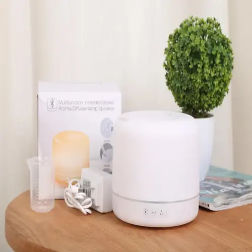 Aroma Diffuser Lamp Speaker Bluetooth White