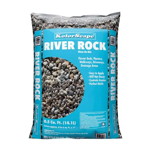 KolorScape 40200451 Decorative Stone Gray 0.5 cu ft 47 lb Gray