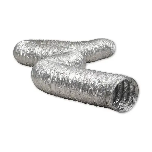 Dundas Jafine BTD48 ProFlex Transition Duct, 8 ft L, Aluminum Silver