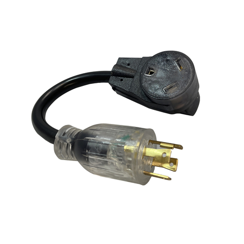 Adapter Cord Color Connect 10/3 SJTW 125 V 12" L Black