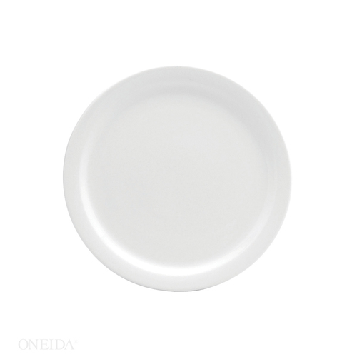 ONEIDA F9000000139 Oneida 9 Inch Narrow Rim Cream White Narrow Rim Plate, 24 Each