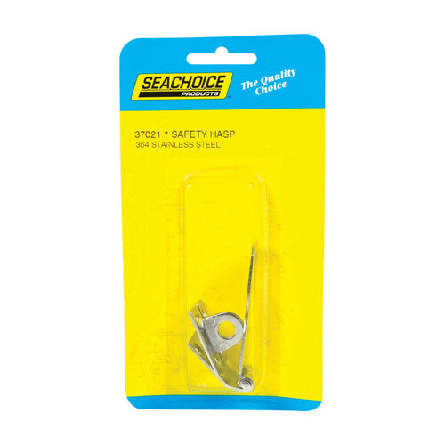 Seachoice 37021 Fixed Eye Safety Hasp Polished Stainless Steel 2-7/8" L X 1" W Polished