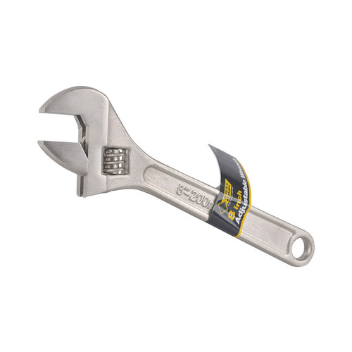 Adjustable Wrench 8" L Nickel Chrome