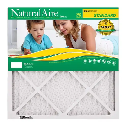 Air Filter NaturalAire 12" W X 18" H X 1" D Synthetic 8 MERV Pleated - pack of 12