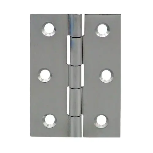 Butt Hinges Stainless Steel 1-5/8" L X 2-1/2" W Silver