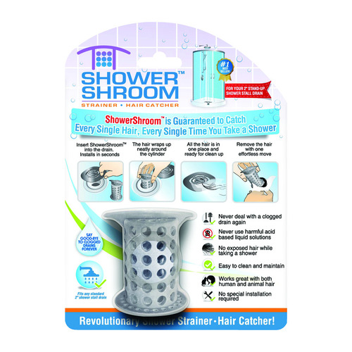 ShowerShroom SHGRA727 Hair Catcher Matte Silicone Matte