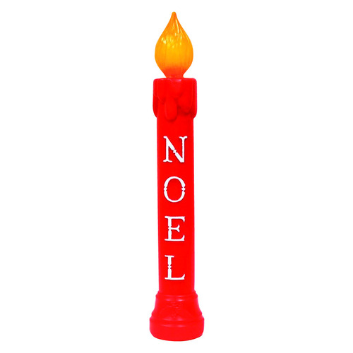 Union Products 77330 Christmas Decoration Red Noel Candle Red