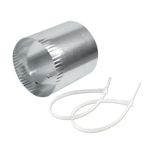 Dundas Jafine FDC4 Duct Connector 4" D Silver Aluminum Silver