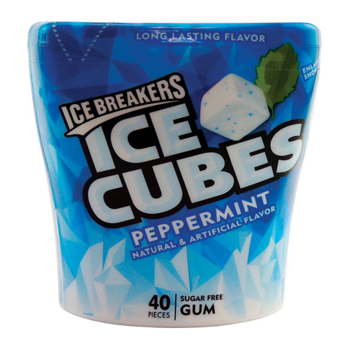 Ice Breakers 3400070102-XCP6 Chewing Gum Ice Cubes Peppermint 40 pc - pack of 6