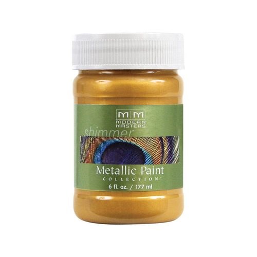 Modern Masters ME20006 Metallic Paint Shimmer Satin Pale Gold Water