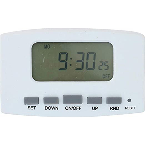 Amertac 3008386 Digital Timer Indoor 120 V White White