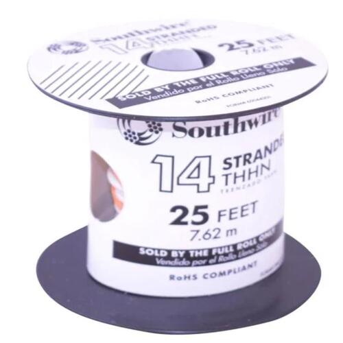 Building Wire 25 ft. 14 Stranded THHN White