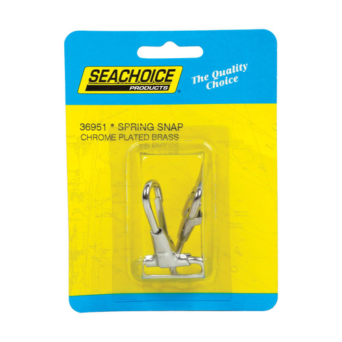 Seachoice 36951 Spring Snaps Chrome-Plated Brass 2-1/8" L X 1" W Chrome-Plated