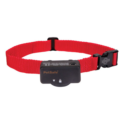 Bark Control Collar, Battery, Nylon/Plastic, Red