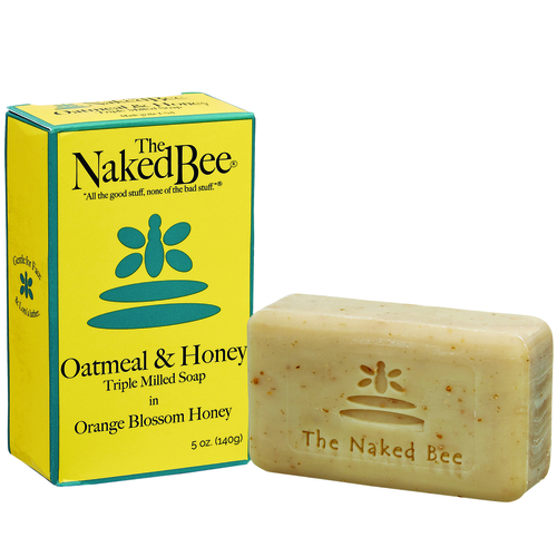 The Naked Bee NBSO-LG Mild Bar Soap Oatmeal and Honey Orange Blossom Honey Scent 5 oz