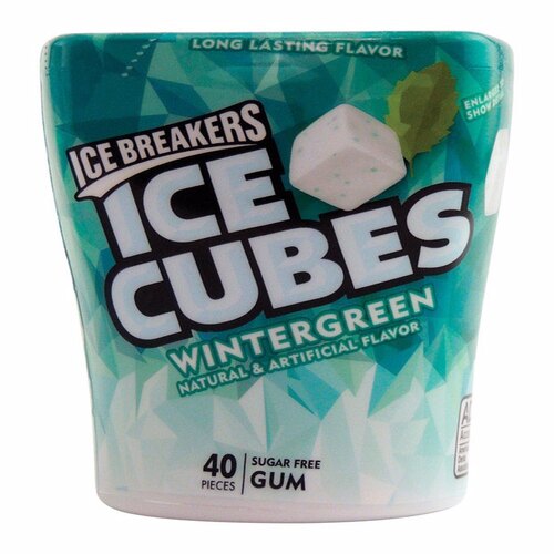 Chewing Gum Ice Cubes Wintergreen 40 pc - pack of 6