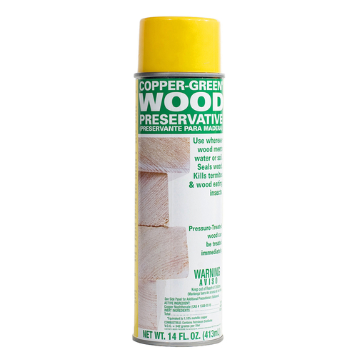 Wood Preservative Flat Green Oil-Based 14 oz Green