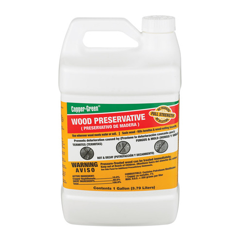 Wood Preservative Flat Green Oil-Based 1 gal Green - pack of 4
