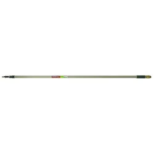 Painting Extension Pole, 6 to 12 ft L, Fiberglass Black/Silver