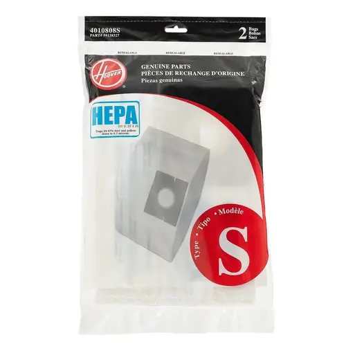 HEPA Vacuum Bag For Bag Pair