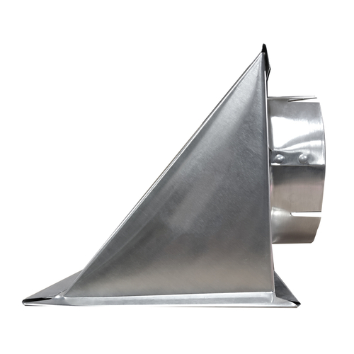 Dryer Vent 4" L Metallic Silver Aluminum Metallic