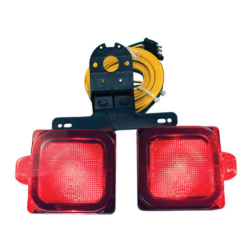 Peterson V944 Stop/Turn/Tail and Side Marker Kit, LED Lamp, Red Light, Red Housing