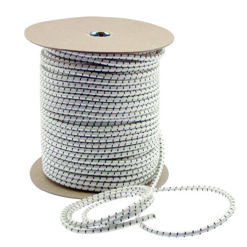 Bungee Cord White 300" L X 5/32" T White