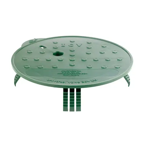 Valve Box Lid 10 3/4" W X 2 3/8" H Round Green Green