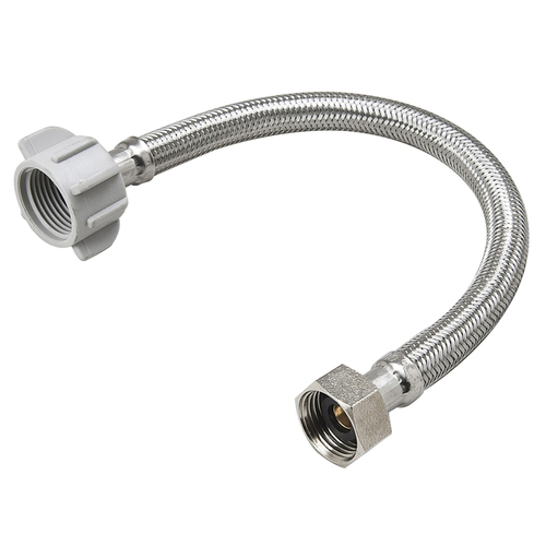 BK Products 496-153 Toilet Supply Line Proline 1/2" FIP Sizes X 7/8" D Ballcock 20" Stainless Steel