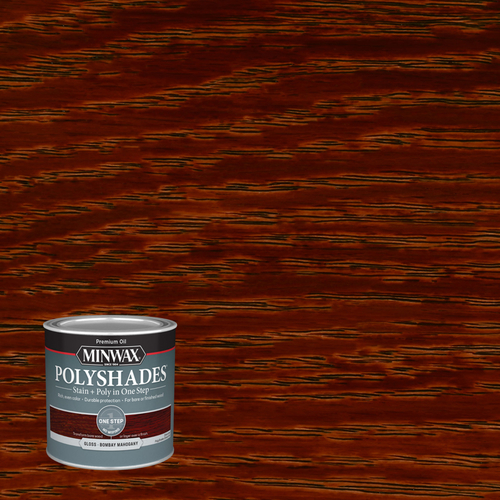 Minwax 214804444 Stain and Polyurethane Finish PolyShades Semi