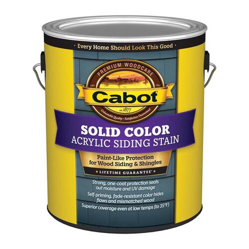 Siding Stain Solid Satin Ultra White Acrylic 1 gal Ultra White