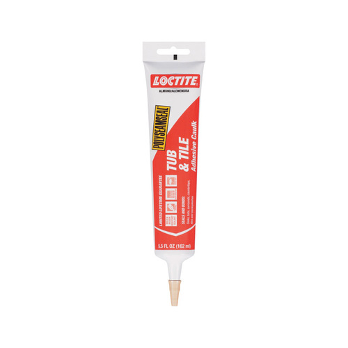 Loctite 1220508 Adhesive Caulk Polyseamseal Almond Acrylic Latex Tub