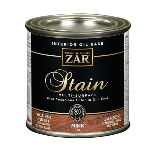 ZAR 12806 Wood Stain, Early American, Liquid, 0.5 pt, Can
