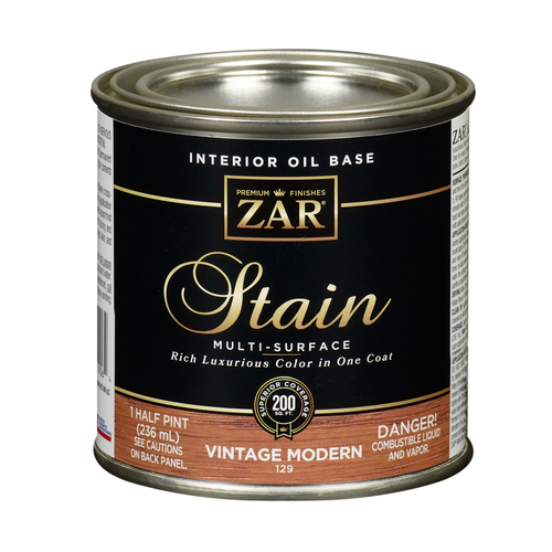 ZAR Wood Stain 1/2 Pint - Vintage Modern Amber