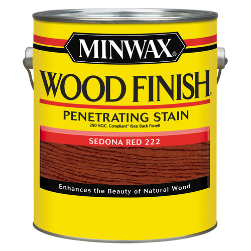 Penetrating Stain Wood Finish Semi-Transparent Sedona Red Oil-Based 1 gal Sedona Red